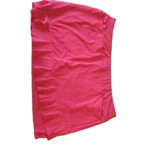 Lopez Skort Pink 3XL Flirty Ruffled Hem Abstract